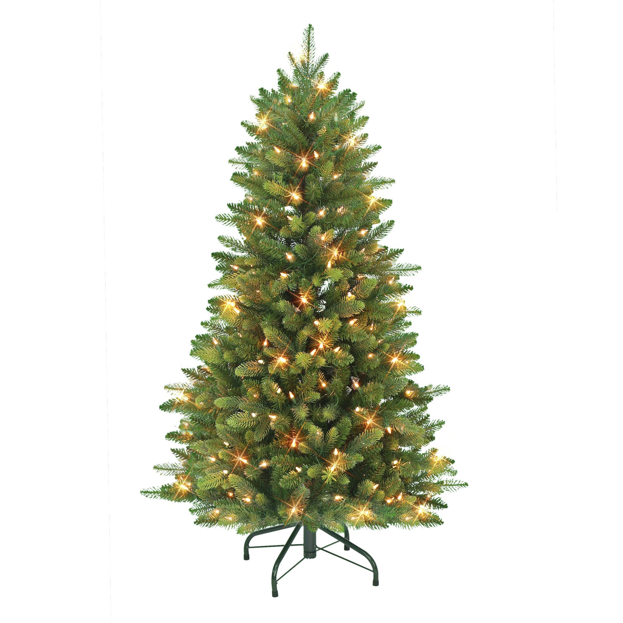 6 Pack: 4.5ft. Pre-Lit Westford Spruce Artificial Christmas Tree, Clear Lights